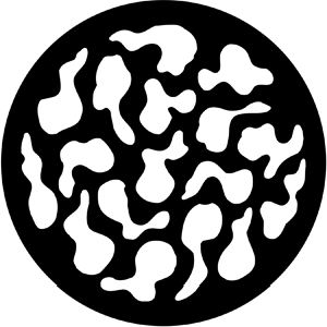 Breakup (Small) - Stock Gobo for Gobo Light Projectors - Choose your size!