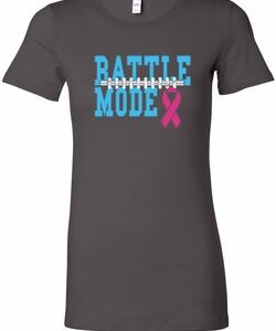 Breast Cancer Awareness Battle Mode Ladies Longer Length Shirt