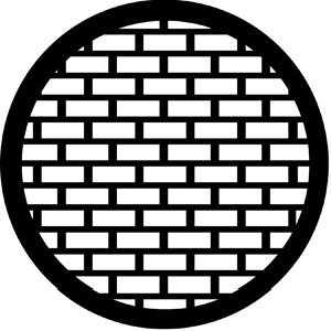 Bricks - Stock Gobo for Gobo Light Projectors - Choose your size!