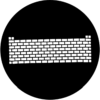 Brickwall - Stock Gobo for Gobo Light Projectors - Choose your size!
