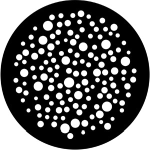 Bubbles Small - Stock Gobo for Gobo Light Projectors - Choose your size!