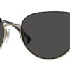 Burberry Harper Sunglasses with Light Gold Frame And Dark Grey Lenses, 58mm