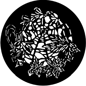 Butterfly Web - Stock Gobo for Gobo Light Projectors - Choose your size!