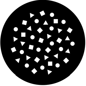 CTS Breakup - Stock Gobo for Gobo Light Projectors - Choose your size!