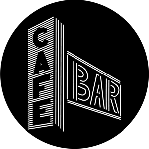 Cafe Bar - Stock Gobo for Gobo Light Projectors - Choose your size!