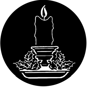 Candles - Stock Gobo for Gobo Light Projectors - Choose your size!