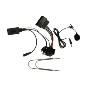 Car BT 5.0 Module Adapter with Microphone Wireless Radio Stereo AUX-IN Audio Adapter 12pin Replacement for Peugeot 207 307 407 308 Citroen C2 C3 RD4