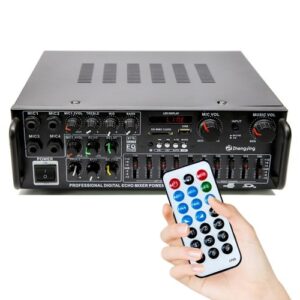 Car Home Theater Stereo Power Amplifier 2-Channel BT Receiver Audio Amplifier