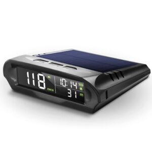 Car Wireless Headup Display Solar GPS Digital Speedometer with LCD Screen
