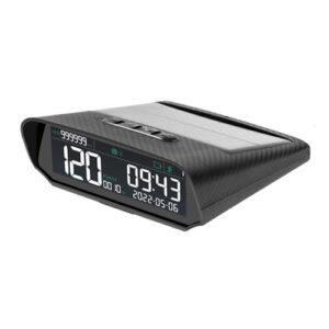Car Wireless Headup Display Solar GPS Digital Speedometer with LCD Screen Overspeed Alarm Total Mileage/Time/Altitude/Speed Display