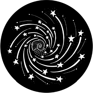 Catherine Wheel - Stock Gobo for Gobo Light Projectors - Choose your size!
