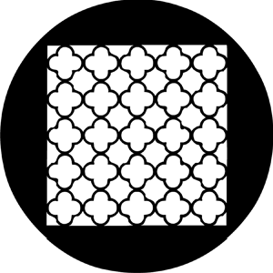 Chinese Lattice - Stock Gobo for Gobo Light Projectors - Choose your size!