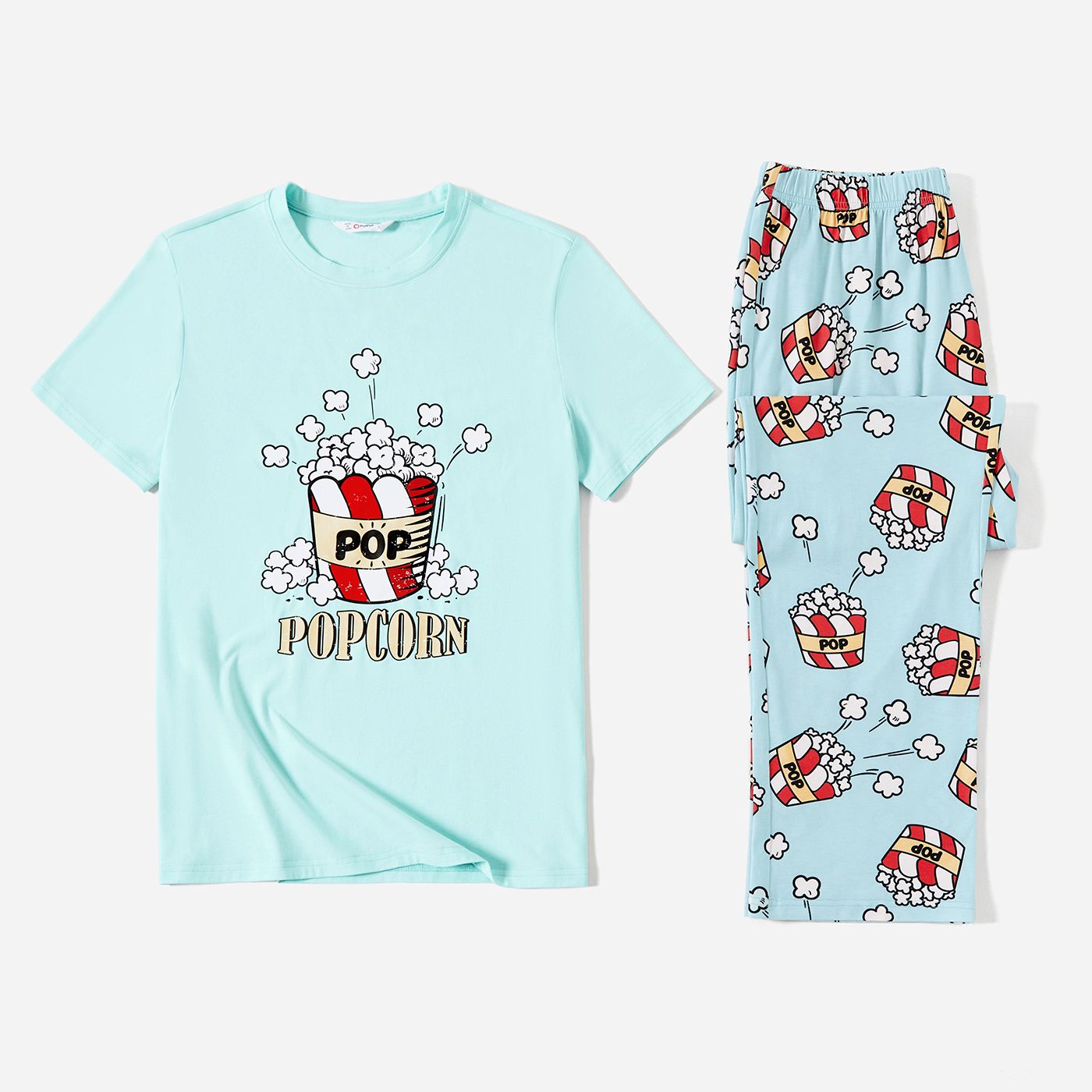 Christmas Family Matching Popcorn Print Short-sleeve Cotton Pajamas Sets(Flame resistant) Christmas Family Matching Popcorn Print Short-sleeve Cotton Pajamas Sets(Flame resistant)