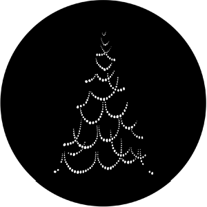 Christmas Tree B - Stock Gobo for Gobo Light Projectors - Choose your size!