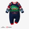 Christmas Vacation Family Matching Character Print Top and Pants Pajamas Sets(Flame Resistant)