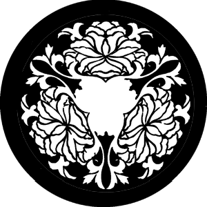 Chrysanthemum Rose - Stock Gobo for Gobo Light Projectors - Choose your size!