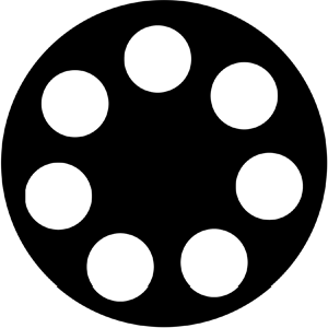 Circles 1 - Stock Gobo for Gobo Light Projectors - Choose your size!