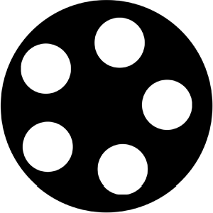 Circles 2 - Stock Gobo for Gobo Light Projectors - Choose your size!