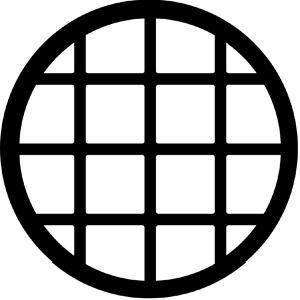 Circular - Stock Gobo for Gobo Light Projectors - Choose your size!