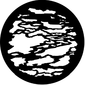 Cloud 11 - Stock Gobo for Gobo Light Projectors - Choose your size!