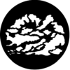 Cloud 5 - Stock Gobo for Gobo Light Projectors - Choose your size!