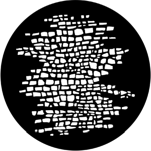 Cobblestones - Stock Gobo for Gobo Light Projectors - Choose your size!