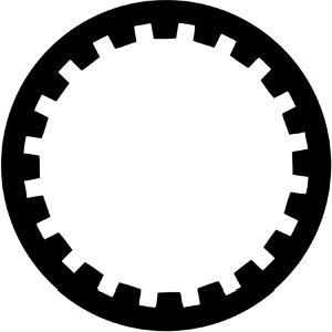 Cog - Stock Gobo for Gobo Light Projectors - Choose your size!
