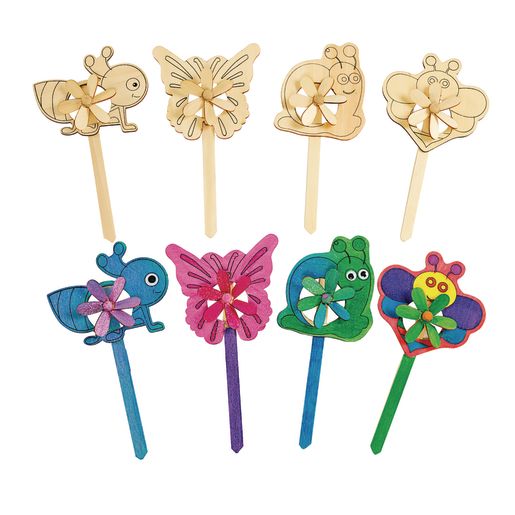 Colorations DYO Garden Windmills - Set of 12 Colorations DYO Garden Windmills - Set of 12