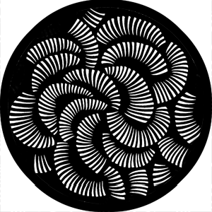 Combover - Stock Gobo for Gobo Light Projectors - Choose your size!