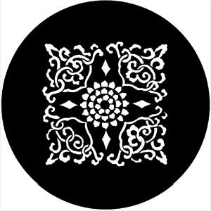 Compass Grill - Stock Gobo for Gobo Light Projectors - Choose your size!
