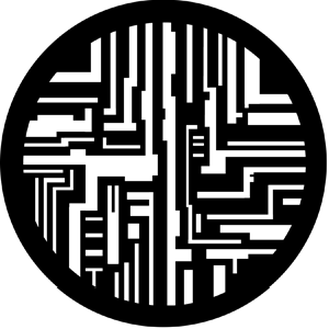 Computer Circuitry - Stock Gobo for Gobo Light Projectors - Choose your size!
