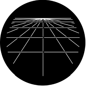 Computer Grid - Stock Gobo for Gobo Light Projectors - Choose your size!