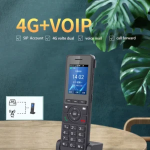 Cordless Handheld Phone Cordless IP Phone with Base auto connected voice mail and record