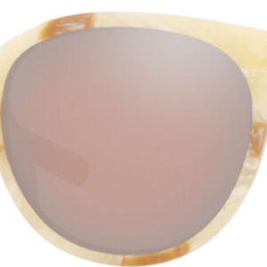 Costa Del Mar Isla Polarized Copper Silver Mirror Sunglasses, Shiny Seashell Frames, 53mm