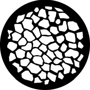 Crazy Paving - Stock Gobo for Gobo Light Projectors - Choose your size!