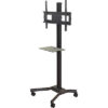Crimson Mobile Adjustable Height And Tilt Black AV Cart