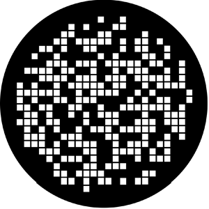 Crossword - Stock Gobo for Gobo Light Projectors - Choose your size!