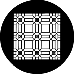 Decorative Lattice - Stock Gobo for Gobo Light Projectors - Choose your size!