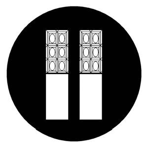 Decorative Panes - Stock Gobo for Gobo Light Projectors - Choose your size!