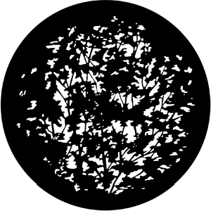 Dense Leaves 2 - Stock Gobo for Gobo Light Projectors - Choose your size!