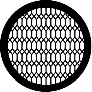 Diamond Lattice - Stock Gobo for Gobo Light Projectors - Choose your size!