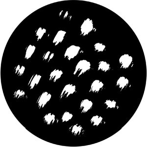 Dibs - Stock Gobo for Gobo Light Projectors - Choose your size!