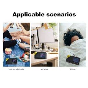 Digital DAB & FM Radio with BT, Portable Digital Radio Rechargeable Wireless DAB+FM Receiver