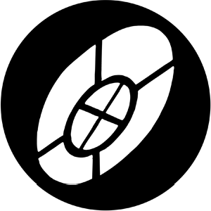 Distorted Eliptical - Stock Gobo for Gobo Light Projectors - Choose your size!
