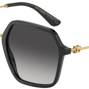 Dolce & Gabbana 0DG4422 Sunglasses with Black Frame And Grey Gradient Lenses, 56mm