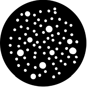 Dot Breakup (Large) - Stock Gobo for Gobo Light Projectors - Choose your size!
