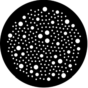 Dot Breakup (Med) - Stock Gobo for Gobo Light Projectors - Choose your size!