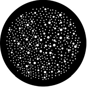 Dot Breakup (Small) - Stock Gobo for Gobo Light Projectors - Choose your size!