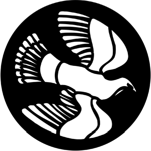 Dove - Stock Gobo for Gobo Light Projectors - Choose your size!