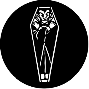 Dracula - Stock Gobo for Gobo Light Projectors - Choose your size!